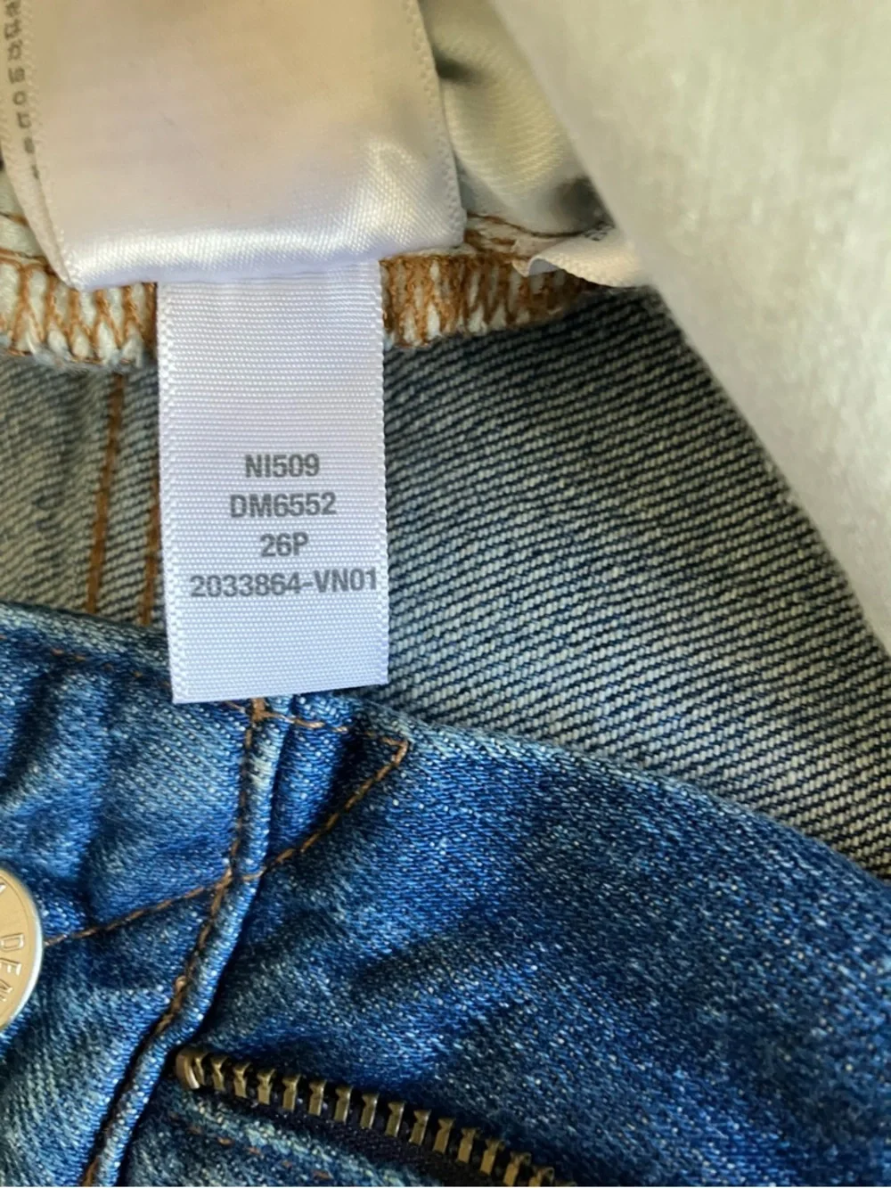 Madewell Perfect Vintage Wide Leg Jeans Size 26P Medium Wash High Rise Denim - Picture 13 of 14